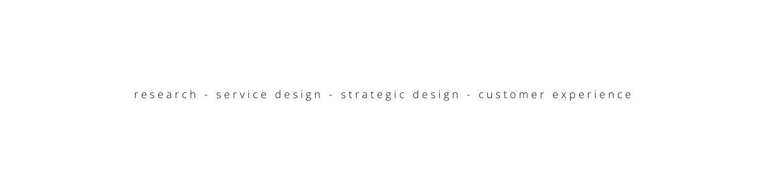 research service design strategic design customer experience